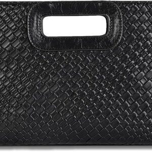Compact Faux Leather Clutch Purse for Women - Fashion-Forward Evening Accessory